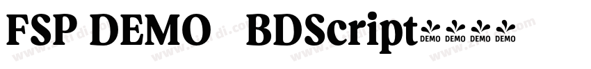 FSP DEMO   BDScript字体转换